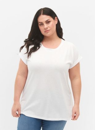 2Er-Pack Kurzärmlige T-Shirts Zizzi Damen T-Shirts & Tops Wei&Szlig; Produktqualitätsmanagement – 1