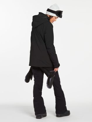 3D Stretch Gore-Tex Jacket – Black Black Damen Gpt Kollektion Volcom – 1