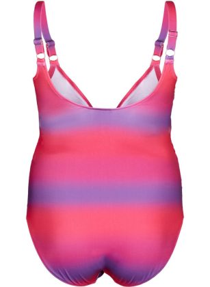 Bademode Damen Pink Zizzi Markenpositionierung Bedruckter Badeanzug Mit Weicher Wattierung – 1