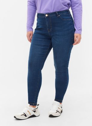 Blau Befehl Zizzi Damen Jeans Jeggings Aus Baumwollmischung – 1