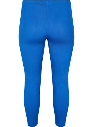 Blau Hosen & Leggings Zizzi Basic-Leggings Aus Viskose Eleganz Damen – 1