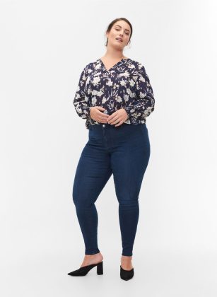 Blau Rabattaktion Damen Jeggings Aus Baumwollmischung Zizzi Jeans – 1