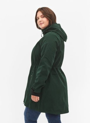 Damen GrÜN Jacken Kompatibilität Softshell-Jacke Mit Abnehmbarer Kapuze Zizzi – 1