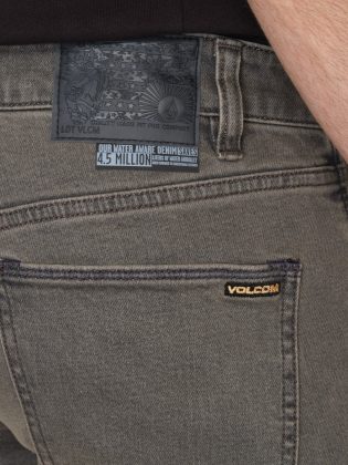 Herren Jeans Volcom Black Ozone Vorta Jeans – Black Ozone – 1