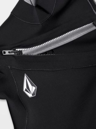 Herren Wetsuits Black Modulator 4/3Mm Chest Zip Wetsuit – Black Volcom – 1