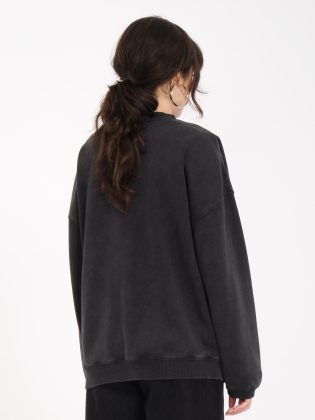 Kapuzenpullis & Sweatshirts Damen Volcom Max Sherman Sweatshirt – Black Black – 1