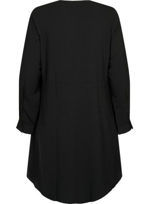 Kleider Kleid Mit Spitze An Der Taille Damen Zizzi Schwarz Bestellen – 1