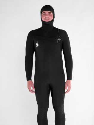 Modulator 5/4/3Mm Hooded Chest Zip Neoprenanzug – Black Wetsuits Herren Volcom Black – 1