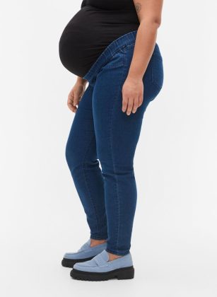 Neues Produkt Zizzi Blau Umstandsmode Schwangerschafts-Jeggings Mit Taschen Hinten Damen – 1