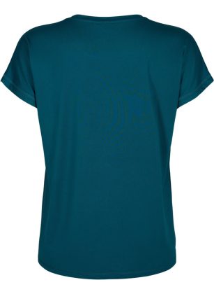 Vertrieb Damen Trainingsshirt Mit Kurzen Ärmeln Und Print Sportbekleidung GrÜN Zizzi – 1