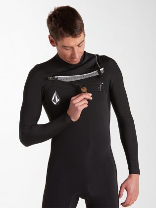 Volcom Herren Wetsuits Black Modulator 2/2 Mm Chest Zip Spring Wetsuit – Black – 1