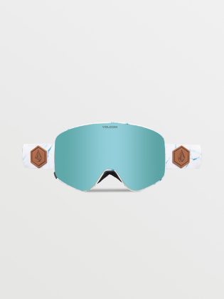 Volcom Snow-Brillen Odyssey White Ice Goggle (+ Bonus Lens Dark – Grey) – Ice Chrome Ice Chrome Herren – 1