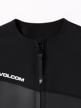 Wetsuits Volcom 1.5Mm Front Zip Neoprene Oberteil – Black Black Herren – 1